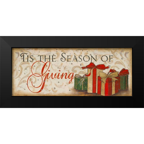 Tis the Season Black Modern Wood Framed Art Print by Pinto, Patricia