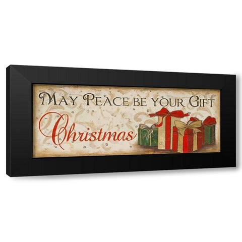 A Gift of Peace Black Modern Wood Framed Art Print with Double Matting by Pinto, Patricia