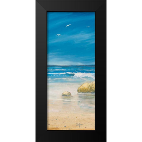 Shore Panel I Black Modern Wood Framed Art Print by Kingsley