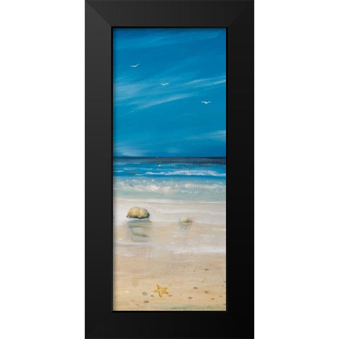 Shore Panel II Black Modern Wood Framed Art Print by Kingsley