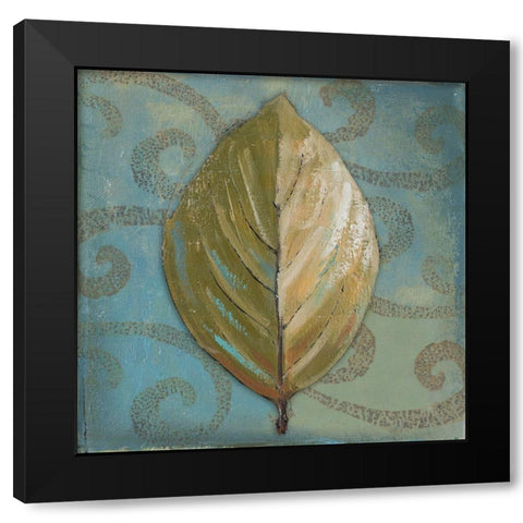 Swift Leaf II Black Modern Wood Framed Art Print by Pinto, Patricia