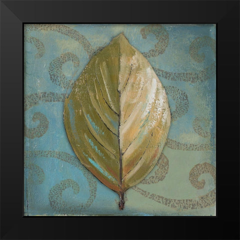Swift Leaf II Black Modern Wood Framed Art Print by Pinto, Patricia
