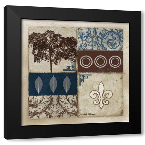 Enhancement I Black Modern Wood Framed Art Print by Marcon, Michael
