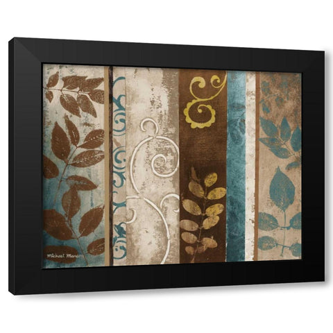 October Day II Black Modern Wood Framed Art Print with Double Matting by Marcon, Michael