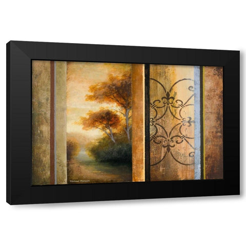 Momentary Radiance Black Modern Wood Framed Art Print by Marcon, Michael