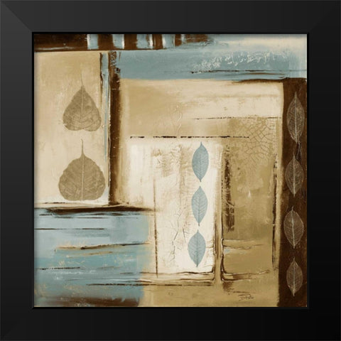 Fall Abstract I Black Modern Wood Framed Art Print by Pinto, Patricia