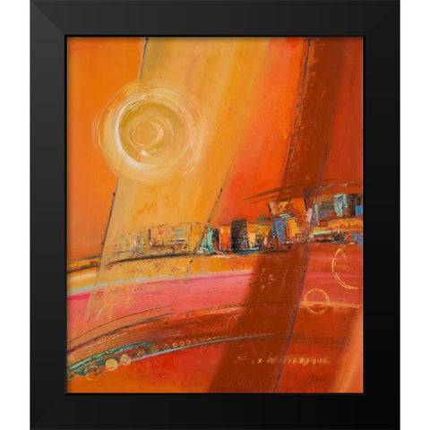 Sky of Many Suns I Black Modern Wood Framed Art Print by Pinto, Patricia