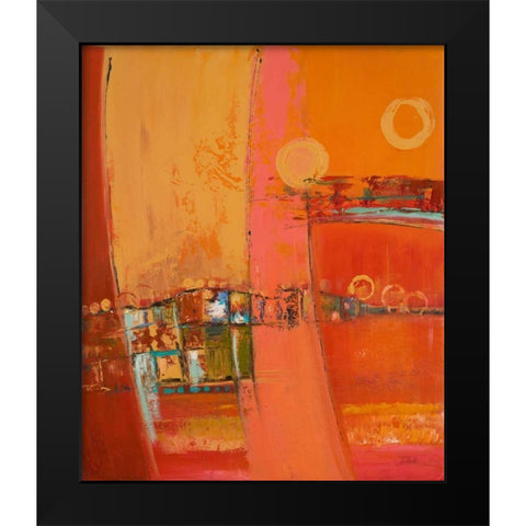 Sky of Many Suns II Black Modern Wood Framed Art Print by Pinto, Patricia