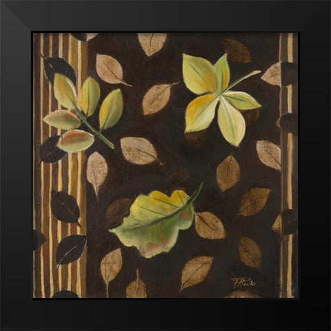 Hojitas I Black Modern Wood Framed Art Print by Pinto, Patricia