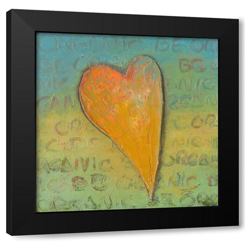 Be Organic I Black Modern Wood Framed Art Print by Pinto, Patricia