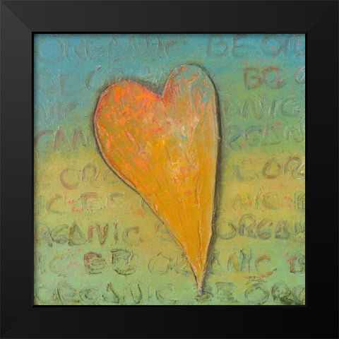 Be Organic I Black Modern Wood Framed Art Print by Pinto, Patricia