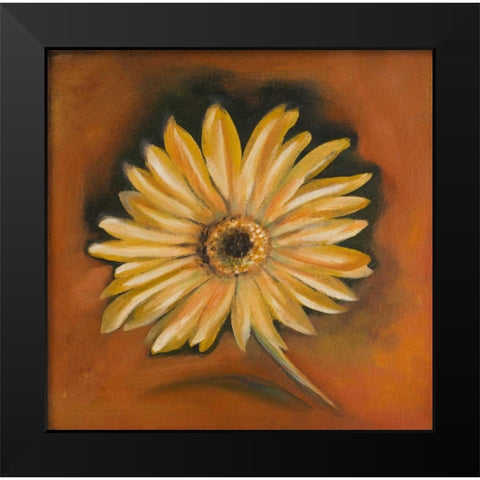 Daisy Collection I Black Modern Wood Framed Art Print by Arenas, Nelly