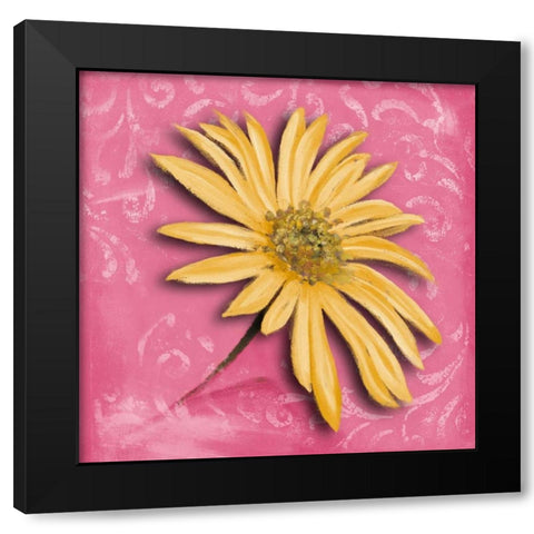 Blooming Daisy II Black Modern Wood Framed Art Print by Pinto, Patricia