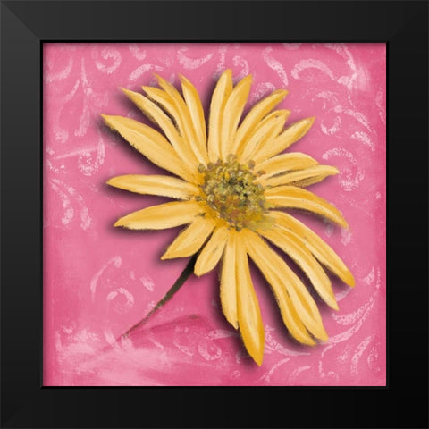 Blooming Daisy II Black Modern Wood Framed Art Print by Pinto, Patricia