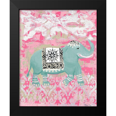 Pink Bazaar II Black Modern Wood Framed Art Print by Hakimipour-Ritter