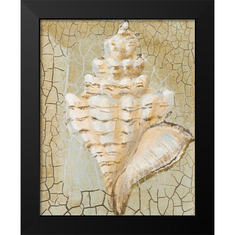 Seashell I Black Modern Wood Framed Art Print by Hakimipour-Ritter