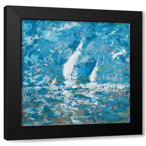 Sailing II Black Modern Wood Framed Art Print by Kingsley