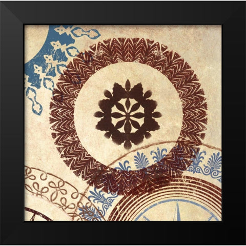 Adobe Textile II Black Modern Wood Framed Art Print by Marcon, Michael