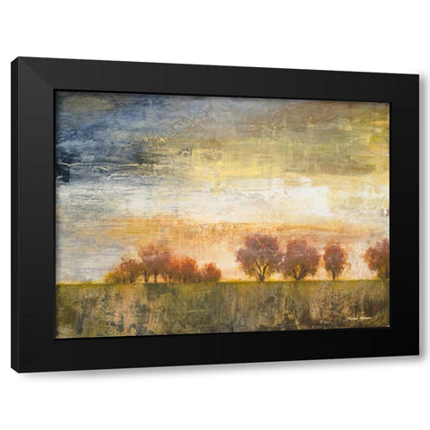 Standing in the Wind I Black Modern Wood Framed Art Print with Double Matting by Marcon, Michael