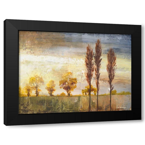 Standing in the Wind II Black Modern Wood Framed Art Print by Marcon, Michael