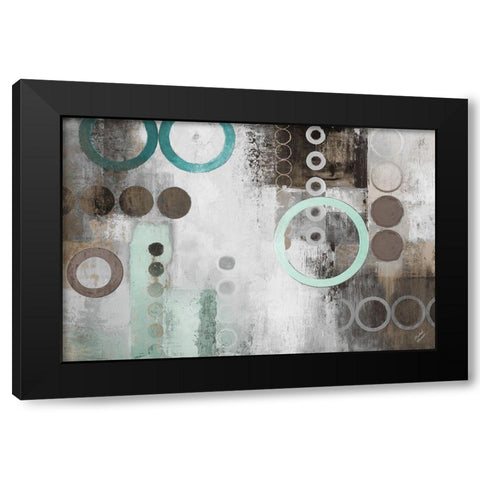 Mint Liberated Black Modern Wood Framed Art Print by Marcon, Michael