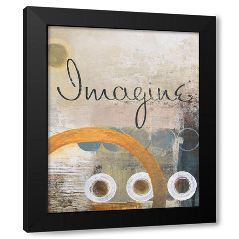 Imagine Black Modern Wood Framed Art Print with Double Matting by Marcon, Michael