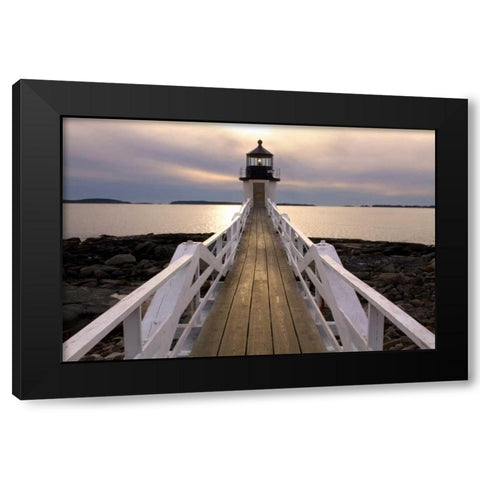 Marshall Point Black Modern Wood Framed Art Print by Veilleux, Jason