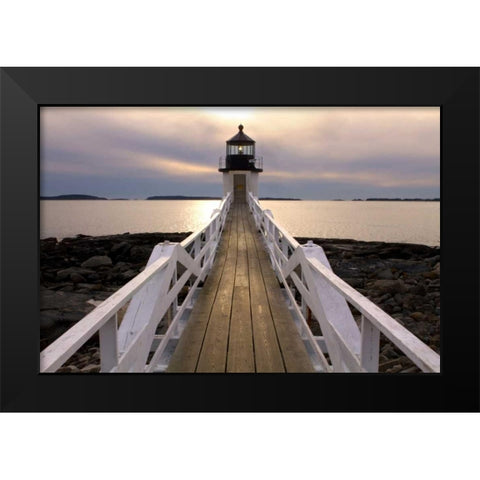 Marshall Point Black Modern Wood Framed Art Print by Veilleux, Jason