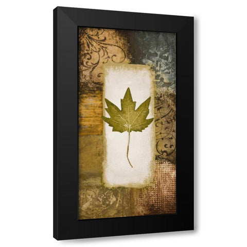 Single Leaf II Black Modern Wood Framed Art Print by Marcon, Michael