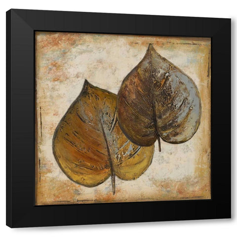 Natural Leaves I Black Modern Wood Framed Art Print by Pinto, Patricia