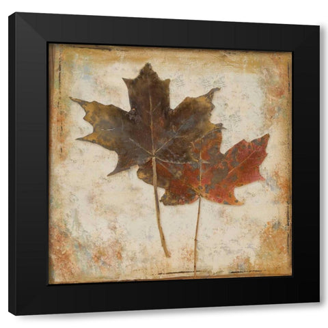 Natural Leaves IV Black Modern Wood Framed Art Print by Pinto, Patricia