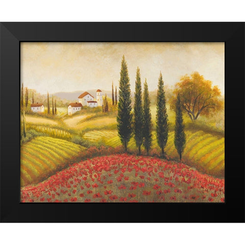 Flourishing Vineyard II Black Modern Wood Framed Art Print by Marcon, Michael