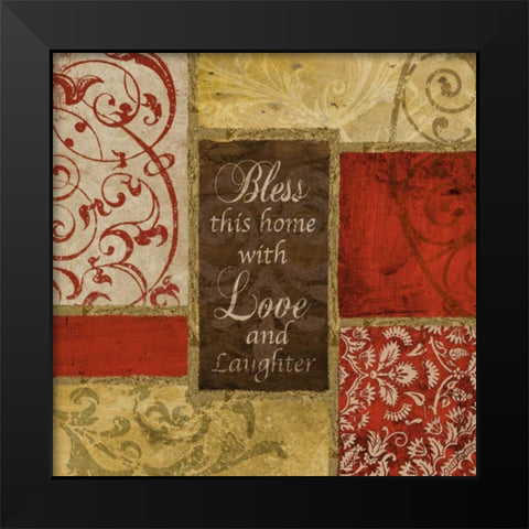 Bless this House Black Modern Wood Framed Art Print by Spaeth, John