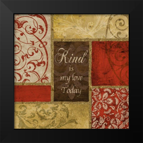 Kind Black Modern Wood Framed Art Print by Spaeth, John