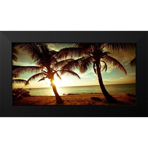 Bimini Sunset Black Modern Wood Framed Art Print by Bryant, Susan