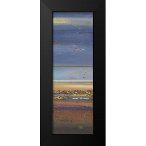 Blue Planet II Black Modern Wood Framed Art Print by Pinto, Patricia