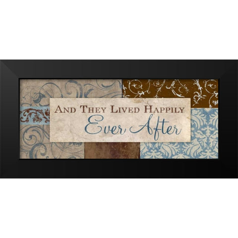 Ever After Black Modern Wood Framed Art Print by Medley, Elizabeth