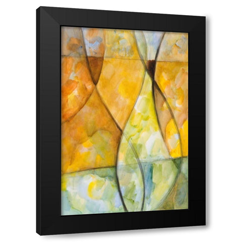 Lyrical I Black Modern Wood Framed Art Print by Loreth, Lanie