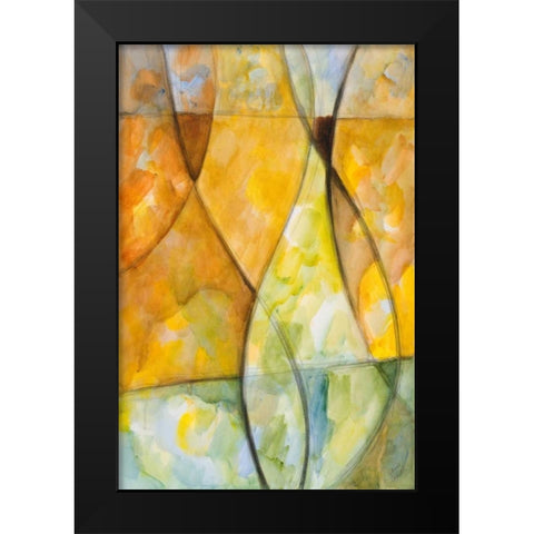 Lyrical I Black Modern Wood Framed Art Print by Loreth, Lanie