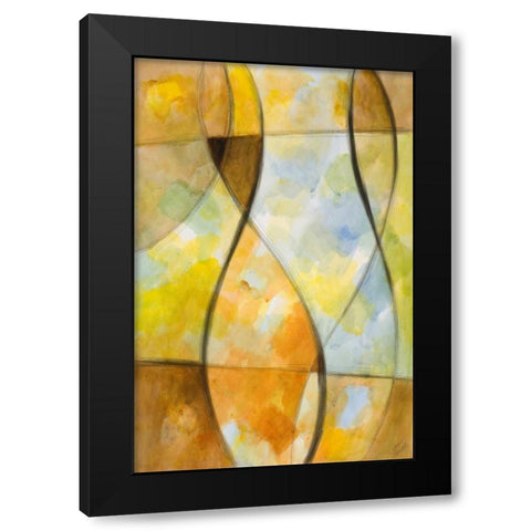 Lyrical II Black Modern Wood Framed Art Print by Loreth, Lanie