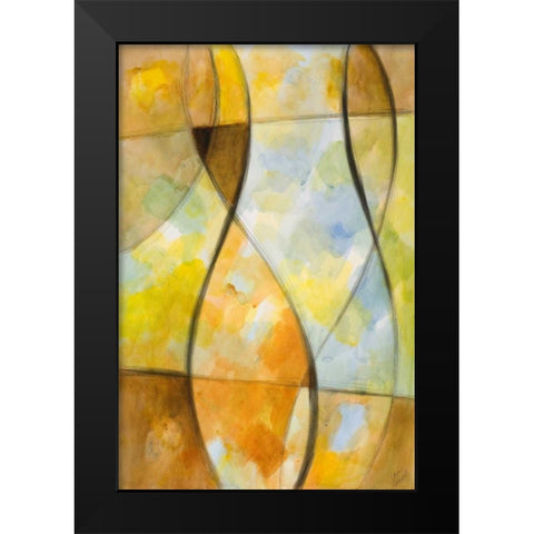 Lyrical II Black Modern Wood Framed Art Print by Loreth, Lanie