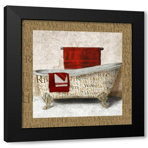 Crazed Relaxation II Black Modern Wood Framed Art Print by Medley, Elizabeth