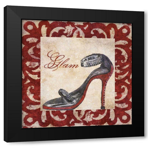 Glam Black Modern Wood Framed Art Print by Ritter, Gina