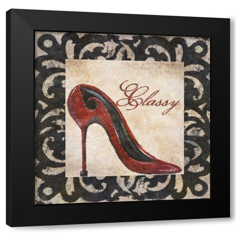 Classy Black Modern Wood Framed Art Print with Double Matting by Ritter, Gina