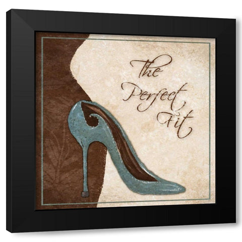 The Perfect Fit Black Modern Wood Framed Art Print by Ritter, Gina