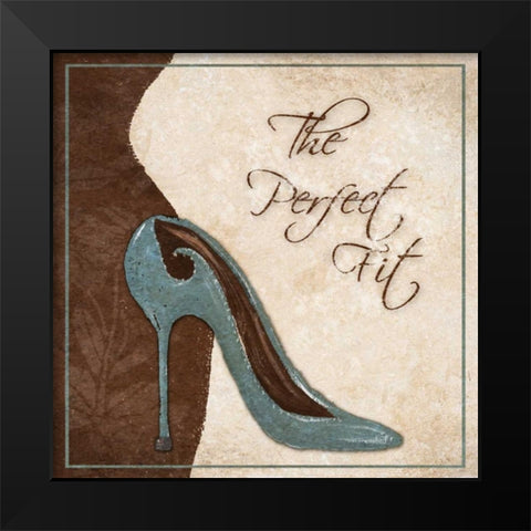 The Perfect Fit Black Modern Wood Framed Art Print by Ritter, Gina