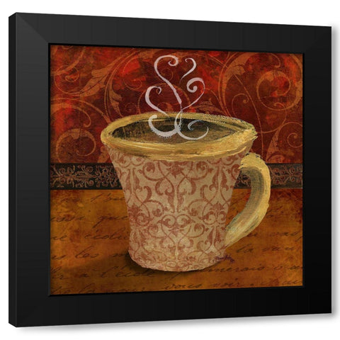 Cafe I Black Modern Wood Framed Art Print with Double Matting by Medley, Elizabeth