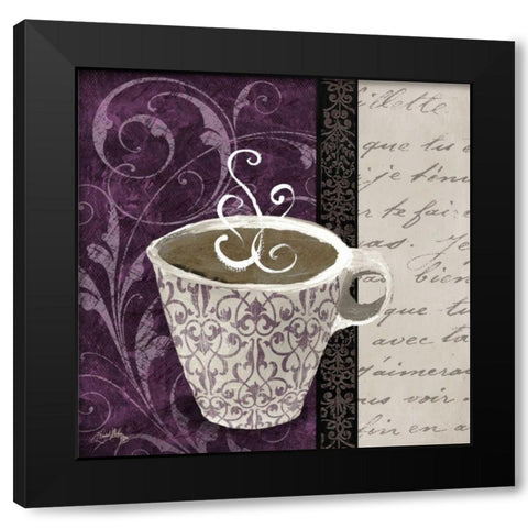 Cafe II Black Modern Wood Framed Art Print with Double Matting by Medley, Elizabeth