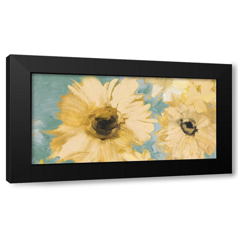Sunflower Escape Black Modern Wood Framed Art Print with Double Matting by Loreth, Lanie