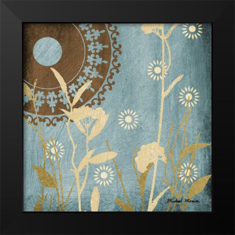 Botanical Silhouettes I Black Modern Wood Framed Art Print by Marcon, Michael